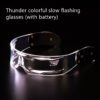 Colorful slow flash glasses